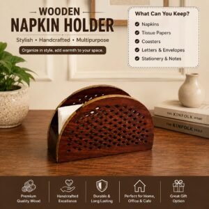 WOODEN NAPKIN HOLDER