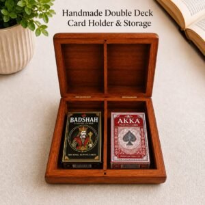 Handmade Double Deck Card Holder & Storage